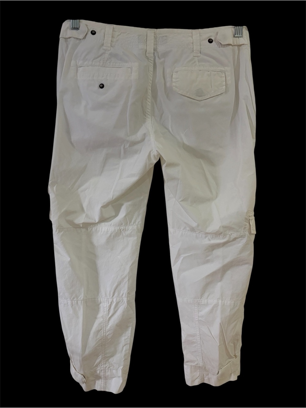 Straight Leg Cargo Pants - Cream - Picture 2 of 8